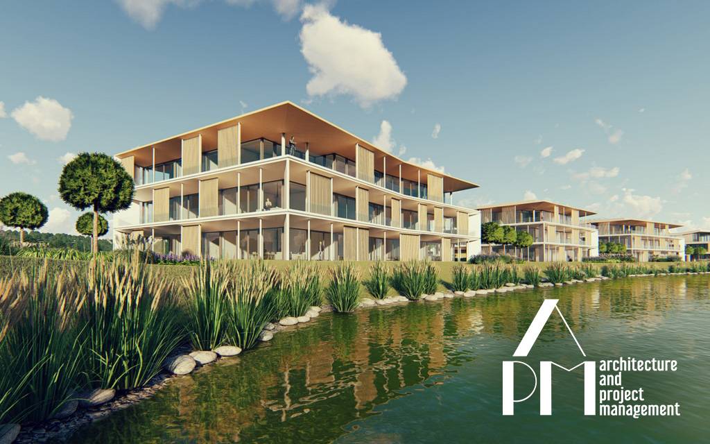 Architectural visualisation of the Golf-Side apartments